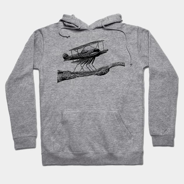 Fly plane Hoodie by mainial